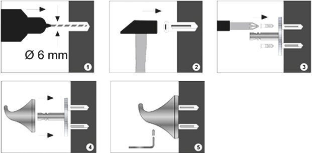 Полотенцедержатель Wasserkraft Wern K-2540 двойной