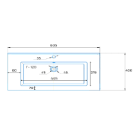 Мебель для ванной комнаты Emmy Вега 60 напольная, белая