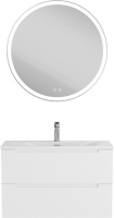 Тумба с раковиной BelBagno Etna 80 bianco lucido, раковина BB-8099-80