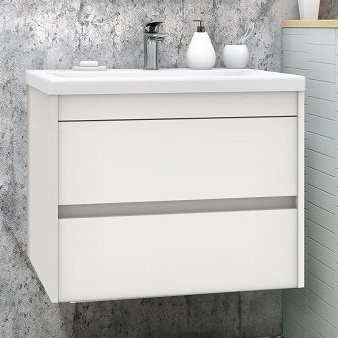 Мебель для ванной комнаты Art&Max Family 75, подвесная, Bianco Lucido