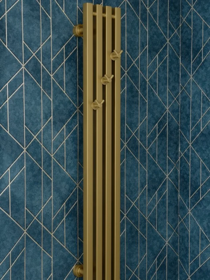 Полотенцесушитель водяной Сунержа Сатерленд Pro 032-0457-1215 120x20 см, матовое золото, I-образный