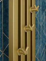 Полотенцесушитель водяной Сунержа Сатерленд Pro 032-0457-1215 120x20 см, матовое золото, I-образный