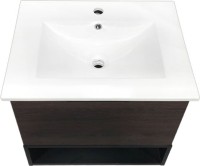 Мебель для ванной комнаты Comforty Франкфурт 60, подвесная, дуб шоколадно-коричневый