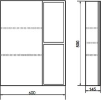 Мебель для ванной комнаты Comforty Франкфурт 60, подвесная, дуб шоколадно-коричневый