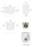 Унитаз подвесной Boheme Avva 973-SET-B