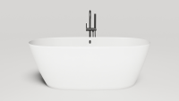 Ванна из искусственного камня Salini Sofia S-Sense 165x75 см, отдельностоящая, белая, овальная