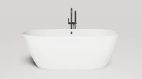Ванна из искусственного камня Salini Sofia S-Sense 165x75 см, отдельностоящая, белая, овальная