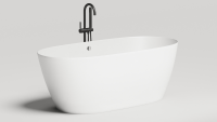 Ванна из искусственного камня Salini Sofia S-Sense 165x75 см, отдельностоящая, белая, овальная