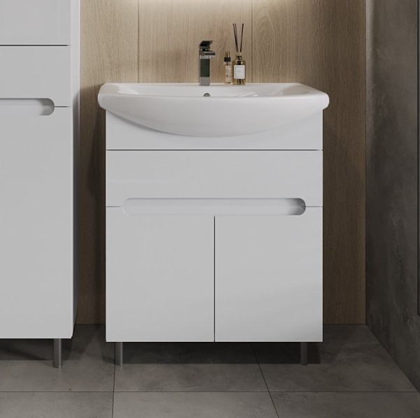 Тумба под раковину Orange Topline Rio 70 белый глянец