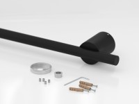 Полотенцесушитель электрический Сунержа Идиллия Plus 500 5x60 см, скрытое подключение, матовый черный, I-образный