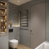 Полотенцесушитель электрический EWRIKA Сафо PN 100х60, с полкой, черный матовый