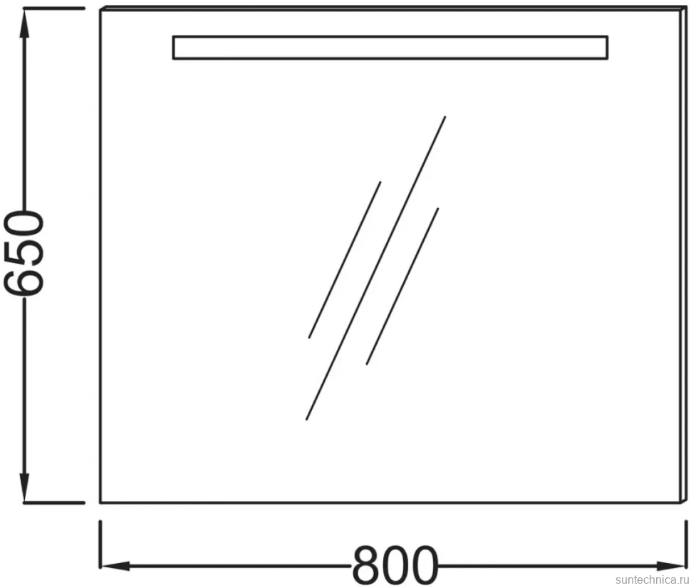 Зеркало Jacob Delafon Parallel EB1413RU-NF 80 с подсветкой