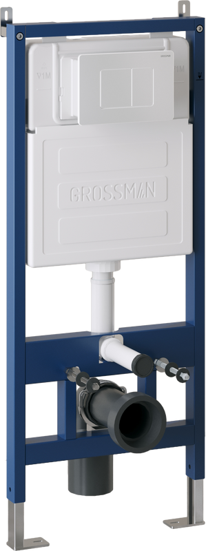 Кнопка смыва Grossman Classic белая матовая