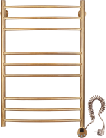 Полотенцесушитель электрический Secado Милан 3 85x55 см, подключение справа, бронза, лесенка, латунь