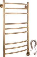 Полотенцесушитель электрический Secado Милан 3 85x55 см, подключение справа, бронза, лесенка, латунь