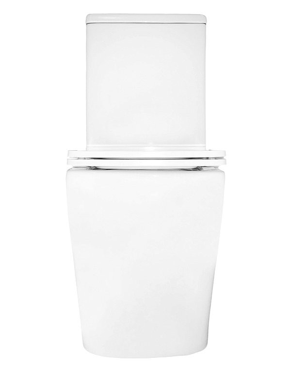 Унитаз-компакт напольный AZARIO Etereo AZ-8203 безободковый, с микролифтом, глянцевый белый