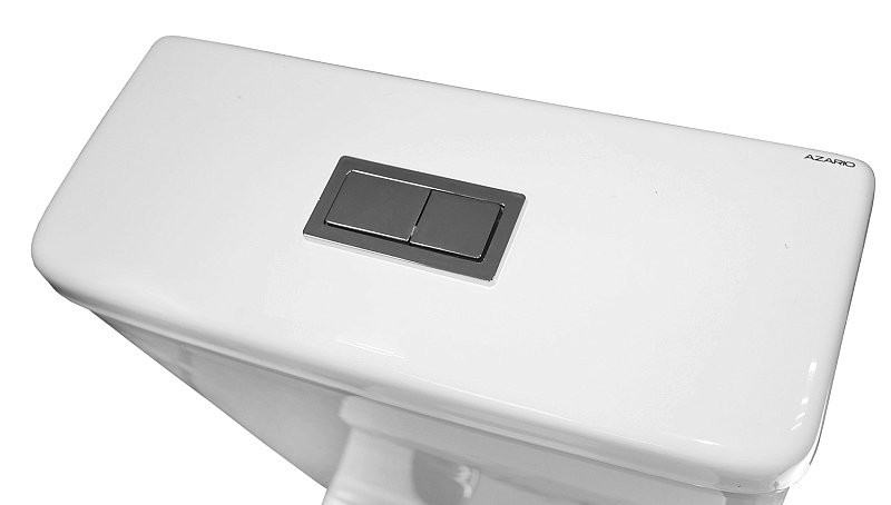 Унитаз-компакт напольный AZARIO Etereo AZ-8203 безободковый, с микролифтом, глянцевый белый