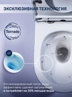 Унитаз подвесной CHARUS Estella EWC700-121WT смыв торнадо