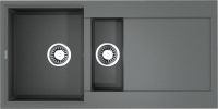 Мойка кухонная Omoikiri Sakaime 100-2-GR leningrad grey Мойка кухонная Omoikiri Sakaime 100-2-GR leningrad grey