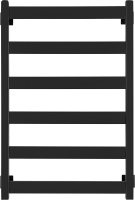 Полотенцесушитель электрический Secado Комано 1 85x55 см, подключение слева, матовый черный, лесенка