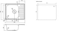 Мойка кухонная IDDIS Strit STR58SDi77