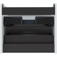 Тумба с раковиной Aquanet Альтера 60 подвесная, белая матовая