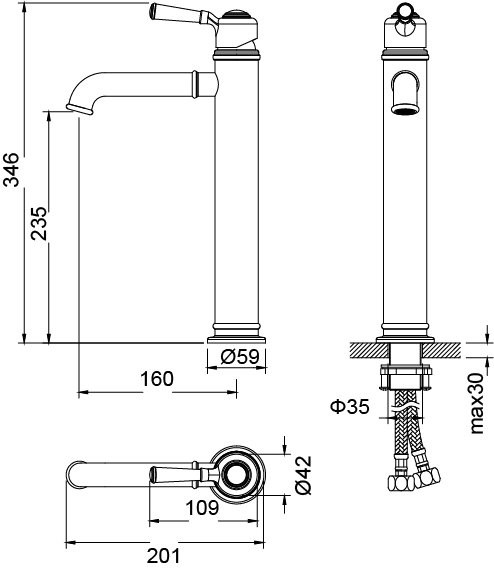 Смеситель для раковины Timo Arisa 5311/00F chrome