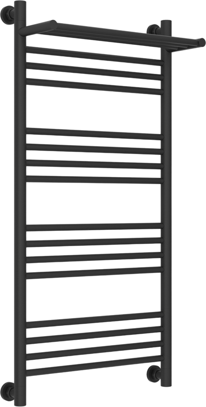 Полотенцесушитель водяной Сунержа Богема 1П + 100x50, темный титан муар, с полкой