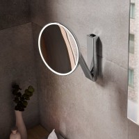 Косметическое зеркало Keuco iLook Move 17612 019004 с подсветкой, телескопическое, поворотное, хром