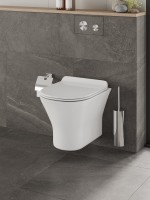 Унитаз подвесной Orange C02 безободковый, с микролифтом