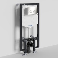 Система инсталляции для унитазов Wasserkraft Vils 56TLT.010.ME.BN01 с кнопкой смыва никель