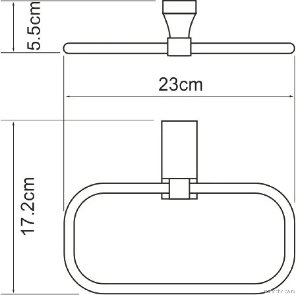 Полотенцедержатель Wasserkraft Lopau K-6060