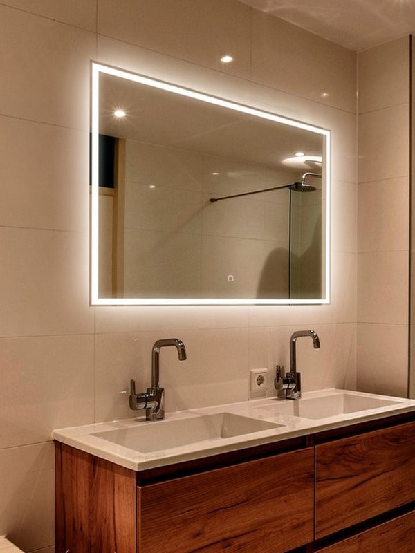 Зеркало Abber See AG6108SL-0.8 80х60 см, с подсветкой