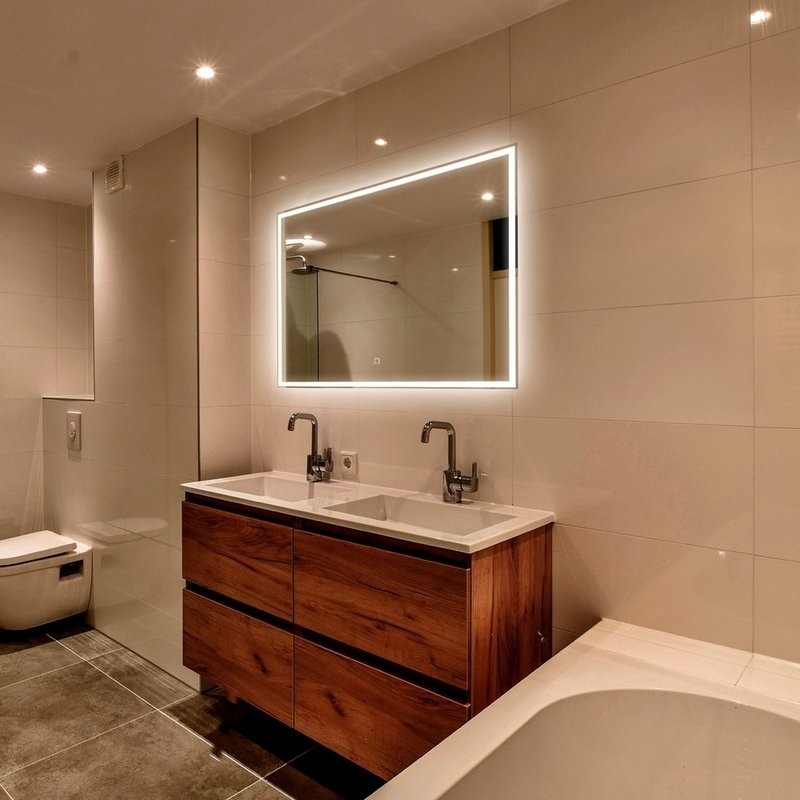 Зеркало Abber See AG6108SL-0.8 80х60 см, с подсветкой