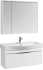 Мебель для ванной STWORKI Хельсинки 100 белая, подвесная, в современном стиле, российская (гарнитур, комплект)