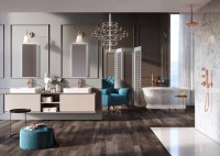 Смеситель для раковины Webert Opera OA830402980 розовое золото Смеситель для раковины Webert Opera OA830402980 розовое золото