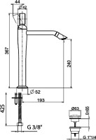 Смеситель для раковины Webert Opera OA830402980 розовое золото Смеситель для раковины Webert Opera OA830402980 розовое золото