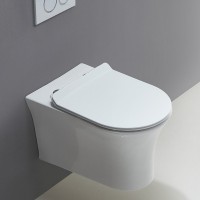 Унитаз подвесной BelBagno Ancona BB1224CHR-SM безободковый, с микролифтом