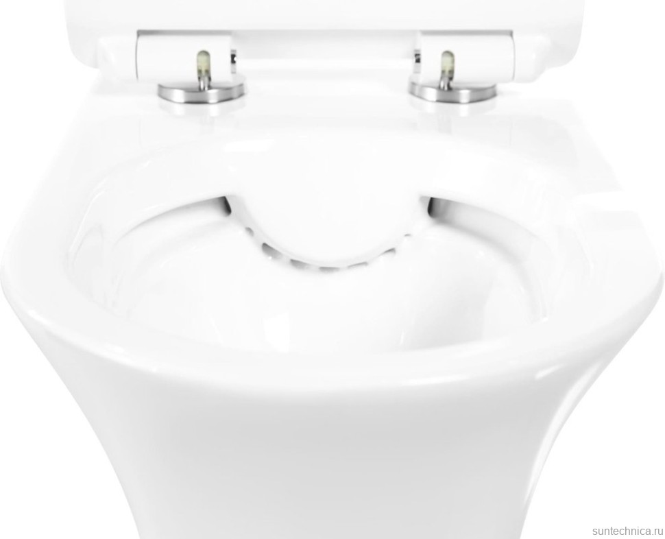 Унитаз подвесной BelBagno Ancona BB1224CHR-SM безободковый, с микролифтом