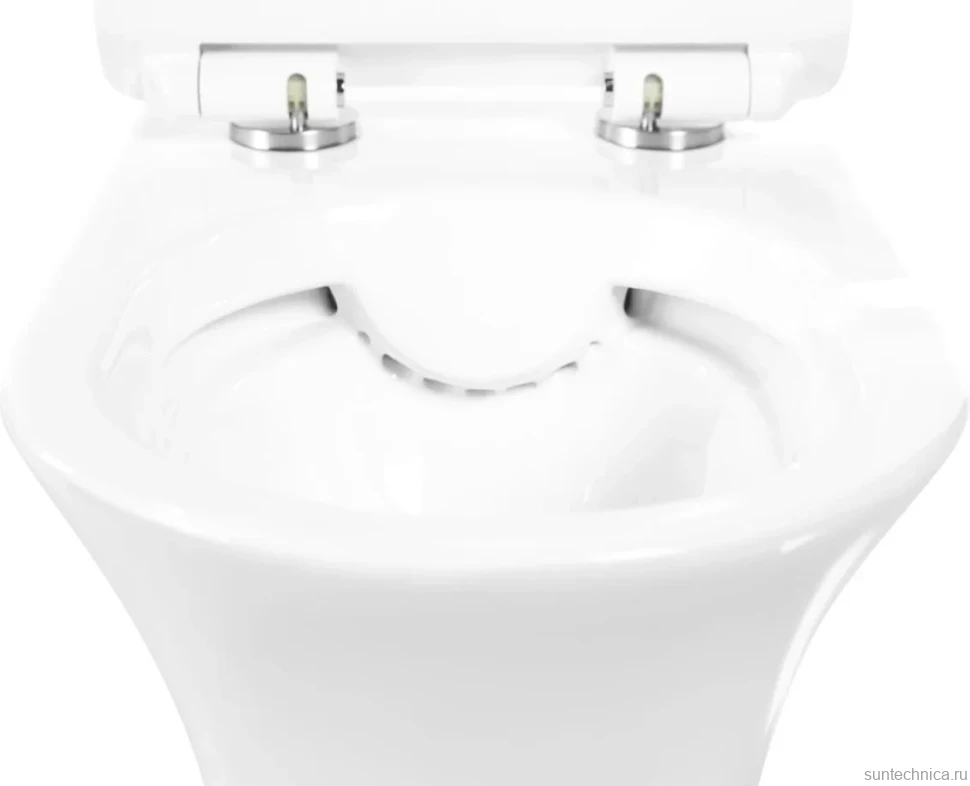 Унитаз подвесной BelBagno Ancona BB1224CHR-SM безободковый, с микролифтом