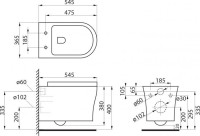 Унитаз подвесной BelBagno Ancona BB1224CHR-SM безободковый, с микролифтом