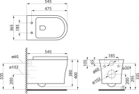 Унитаз подвесной BelBagno Ancona BB1224CHR-SM безободковый, с микролифтом