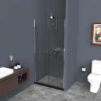 Душевая дверь в нишу BelBagno Uno B-2-100-C-Cr стекло прозрачное