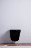 Унитаз подвесной Esbano Azalea ESUPAZALB чёрный глянец Унитаз подвесной Esbano Azalea ESUPAZALB чёрный глянец