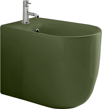 Биде напольное Kerasan Nolita 532011*1 verde muschio