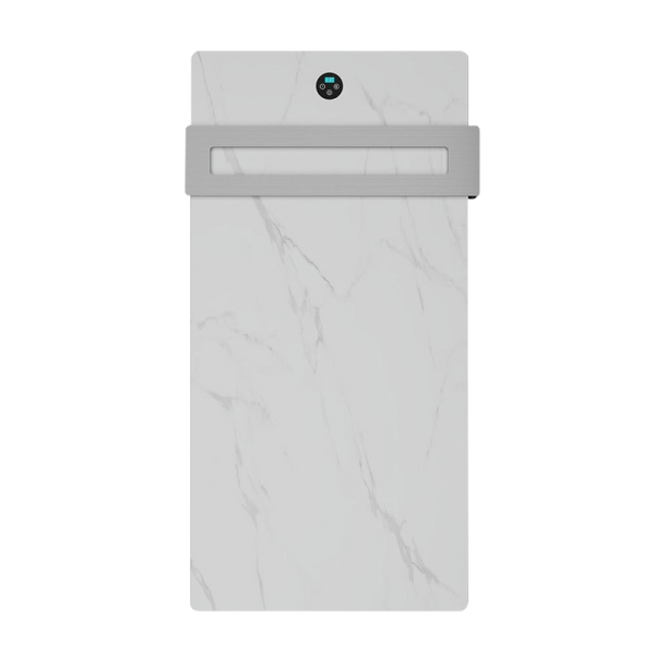 Полотенцесушитель электрический Wonzon & Woghand WW-A501-BR белый мрамор, брашированный никель