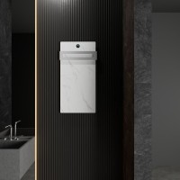 Полотенцесушитель электрический Wonzon & Woghand WW-A501-BR белый мрамор, брашированный никель