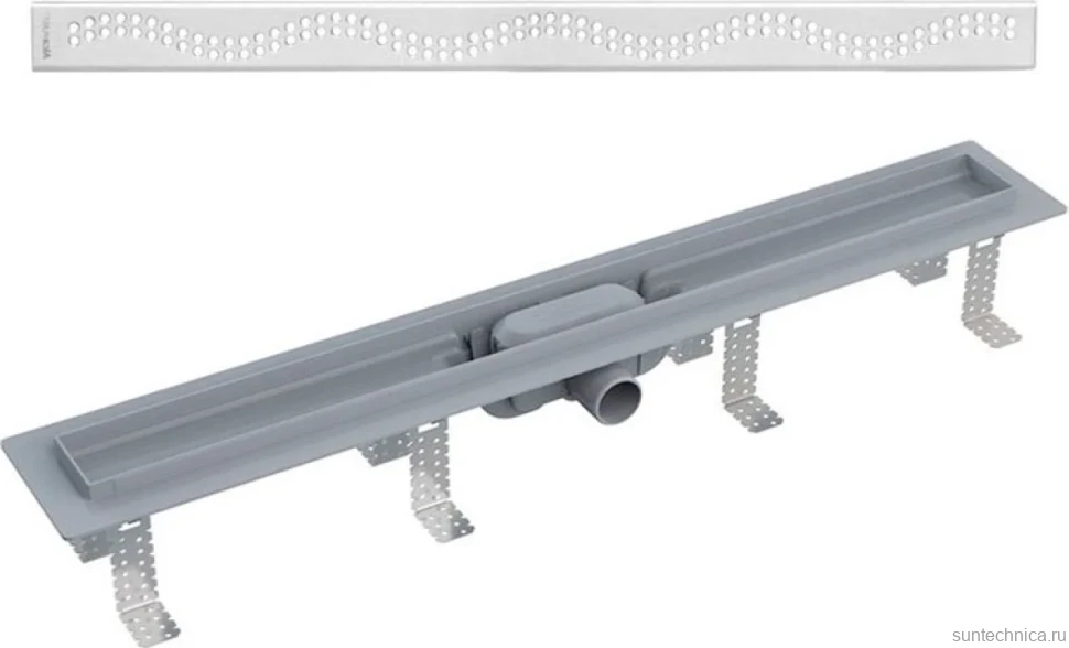 Душевой трап (лоток) AlcaPlast APZ8-Simple 950M с решеткой и опорами