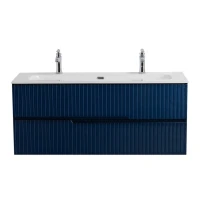Мебель для ванной комнаты Cezares Duet 120 sapfiro, раковина Cezares CZR-8073-120-1-2