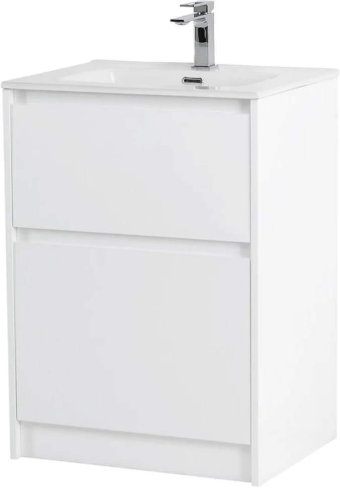 Тумба с раковиной BelBagno Kraft 60 напольная, bianco opaco, раковина BB600ETL